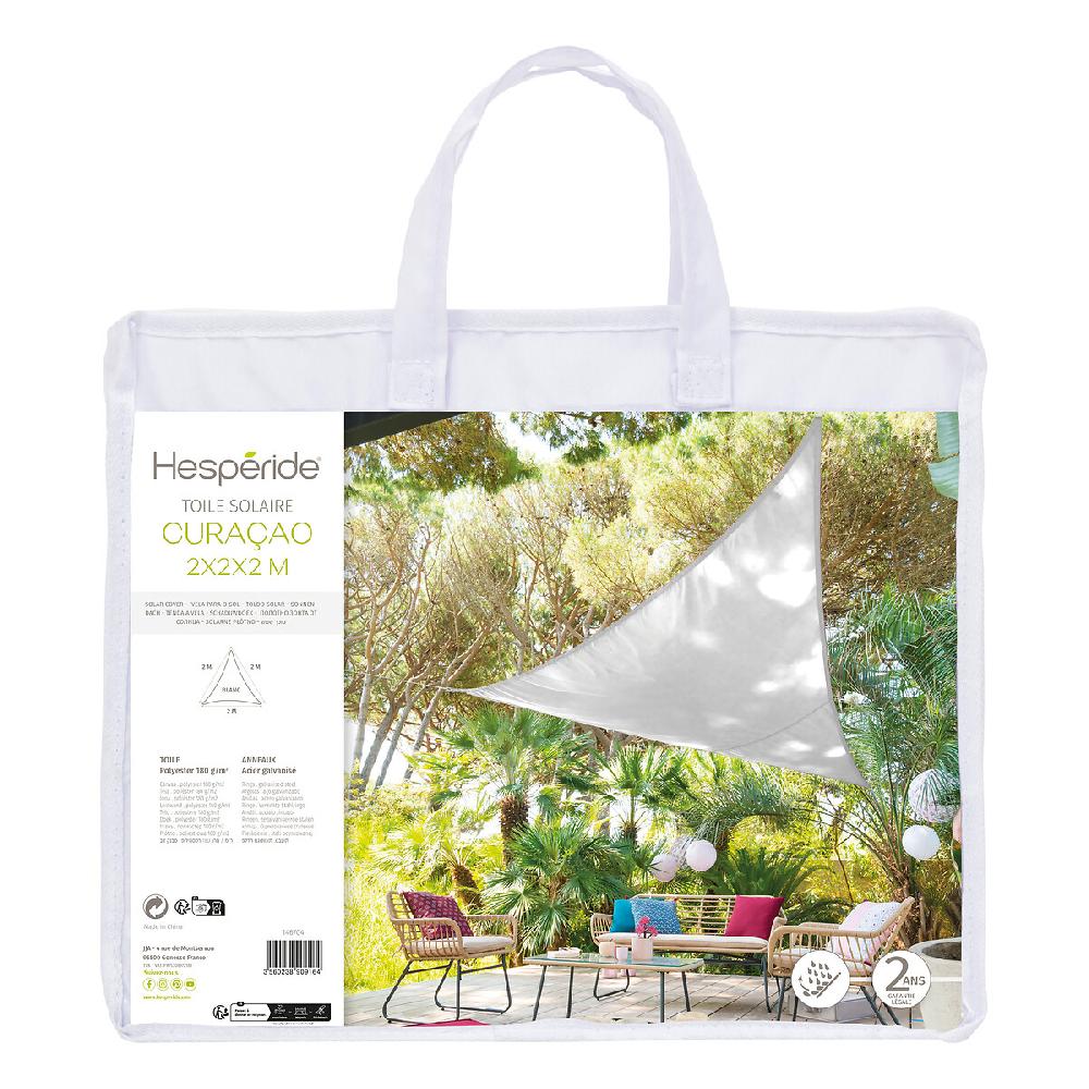 Hesperide Voile D'ombrage Triangulaire CURACAO Blanc