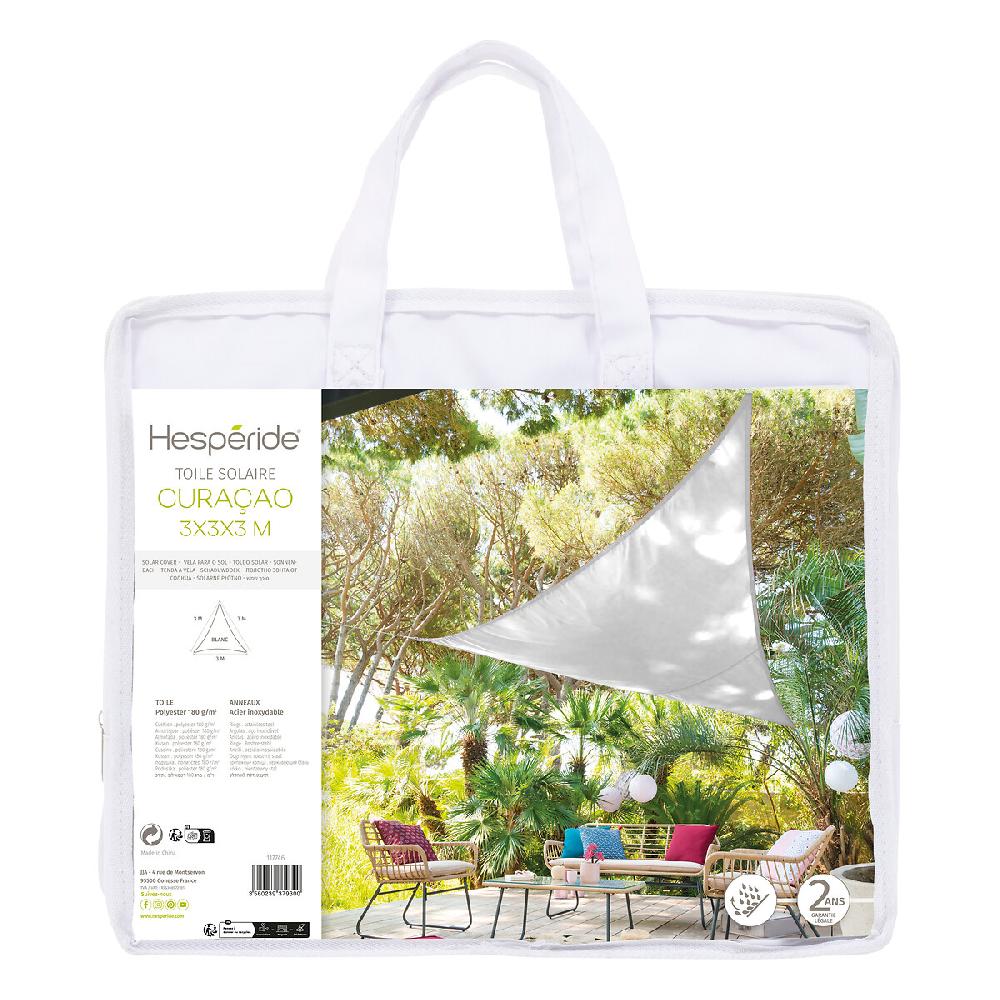 Hesperide Voile D'ombrage Triangulaire CURACAO Blanc