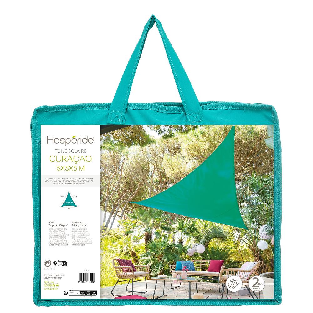 Hesperide Voile D'ombrage Triangulaire CURACAO Émeraude