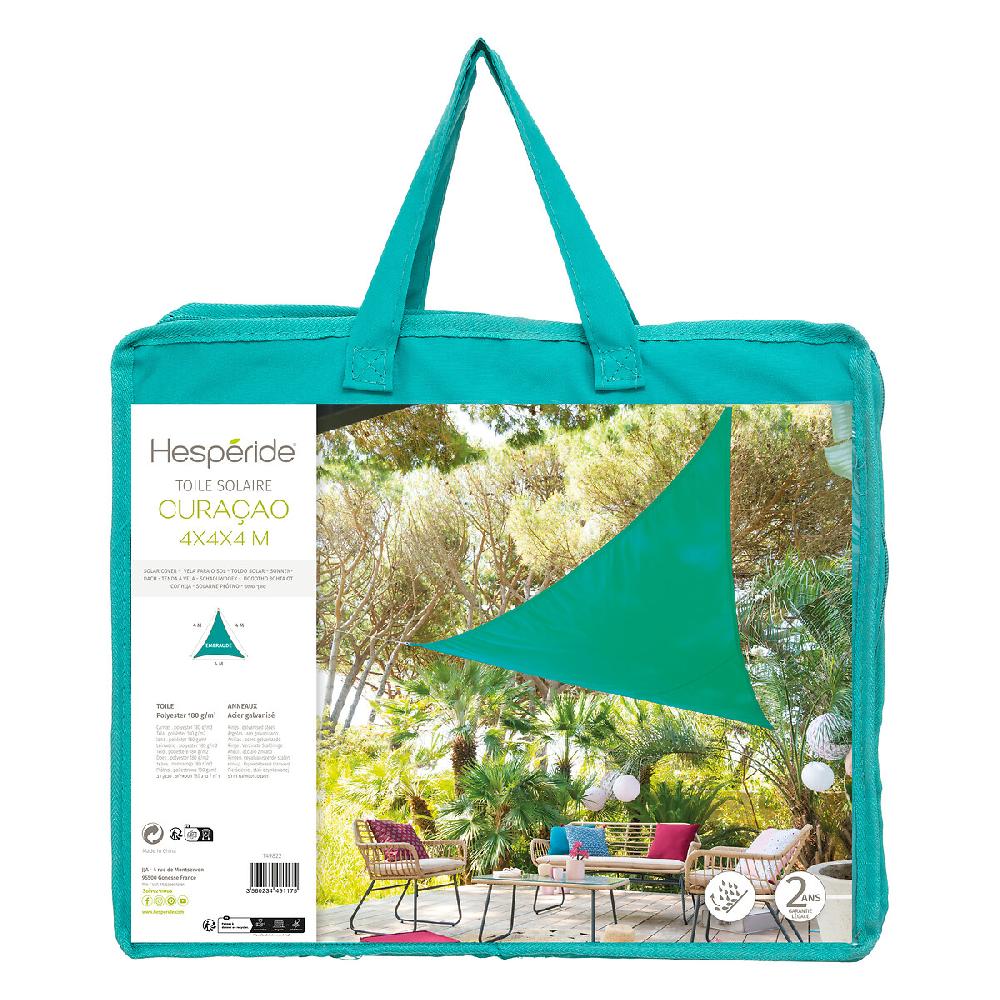 Hesperide Voile D'ombrage Triangulaire CURACAO Émeraude