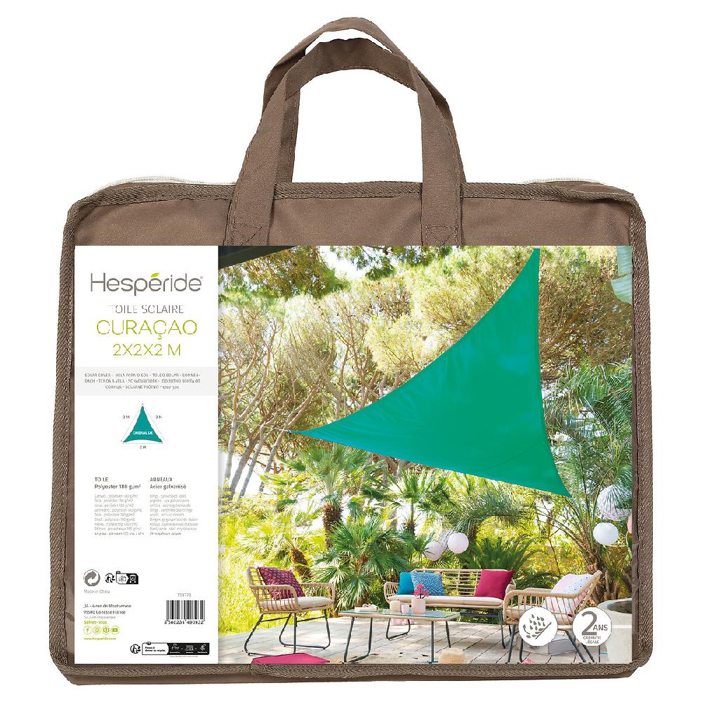 Hesperide Voile D'ombrage Triangulaire CURACAO Émeraude