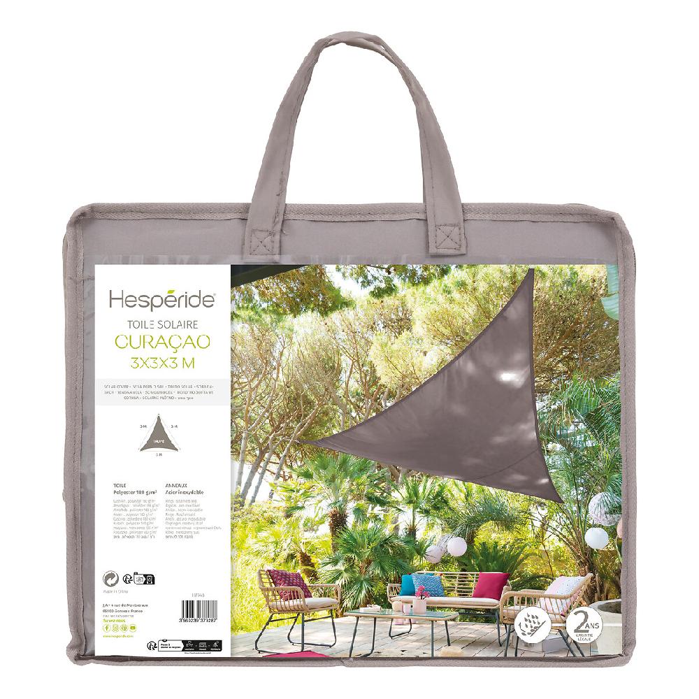Hesperide Voile D'ombrage Triangulaire CURACAO Taupe