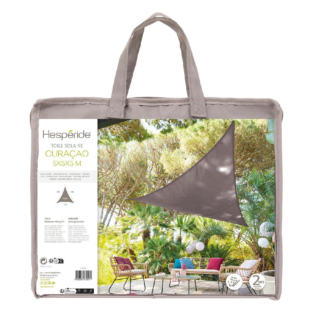 Hesperide Voile D'ombrage Triangulaire CURACAO Taupe