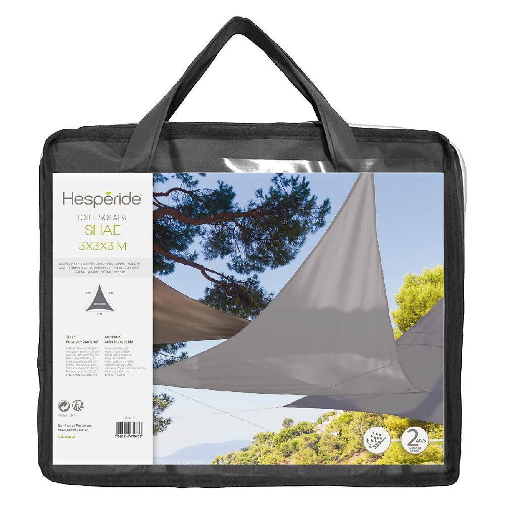 Hesperide Voile D'ombrage Triangulaire SHAE Ardoise