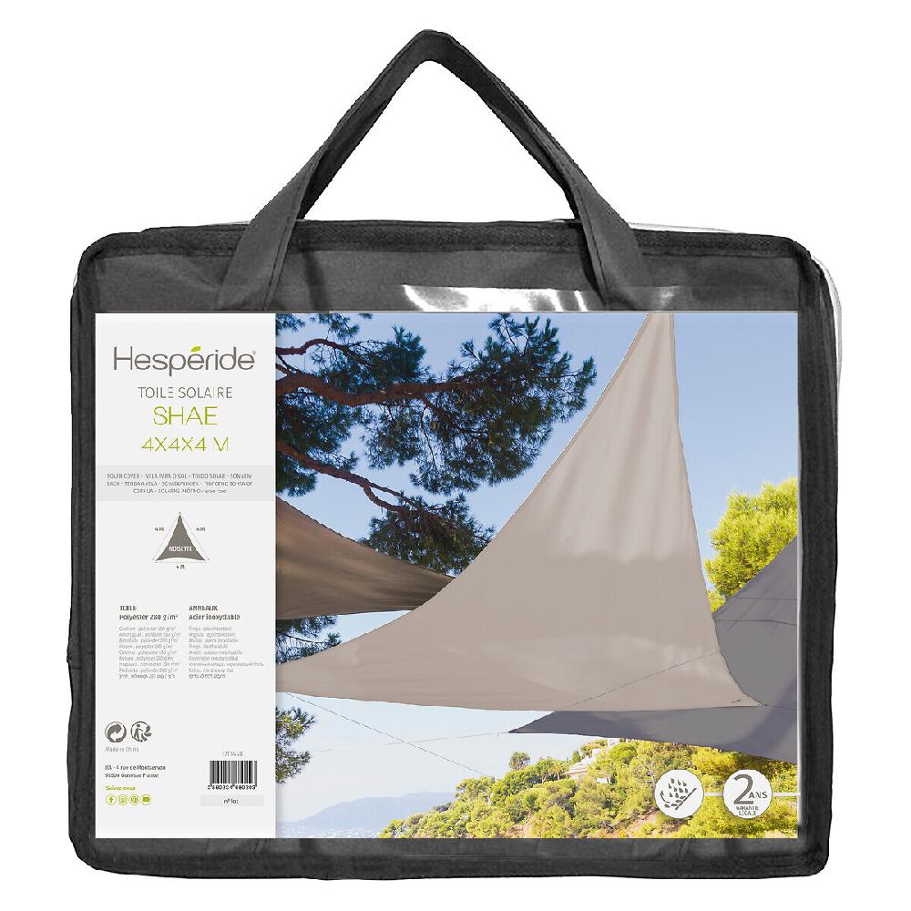 Hesperide Voile D'ombrage Triangulaire SHAE Noisette