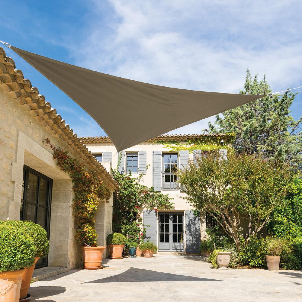 hesperide Voile d'ombrage triangulaire SHAE Noisette