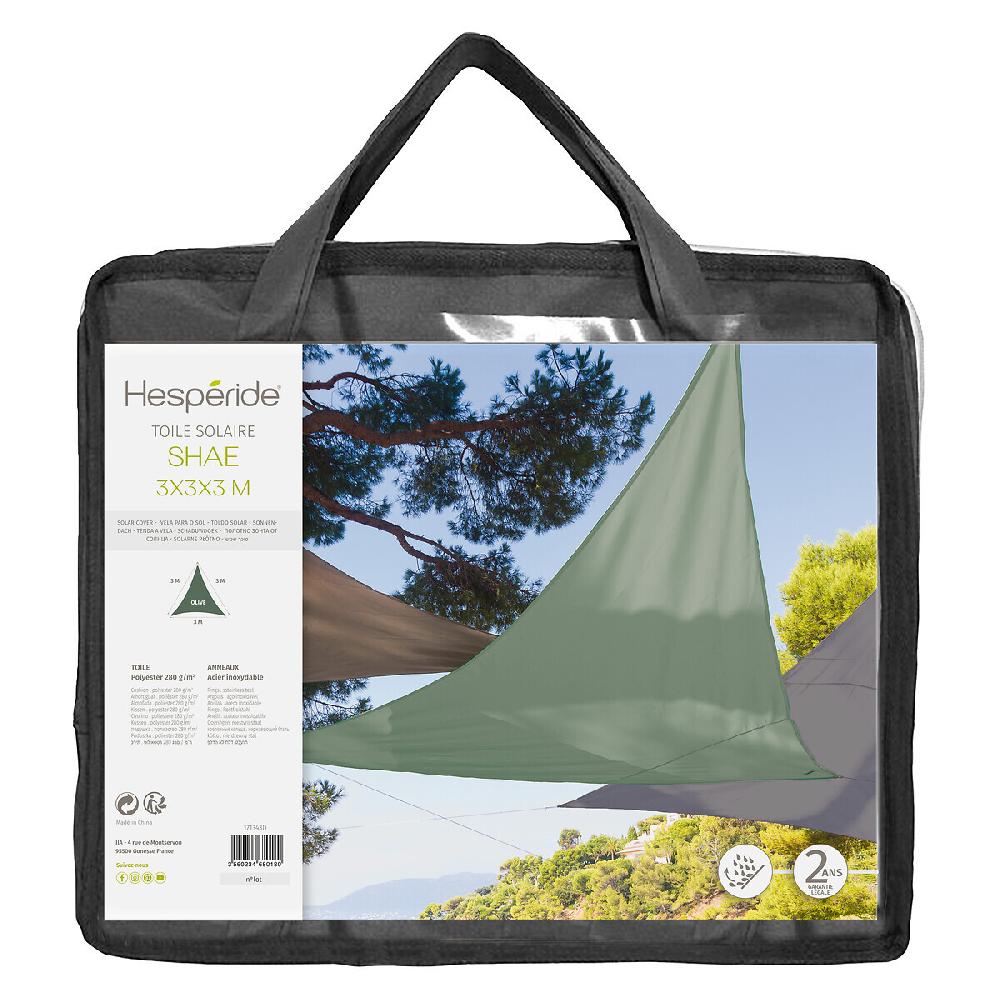 Hesperide Voile D'ombrage Triangulaire SHAE Vert Olive