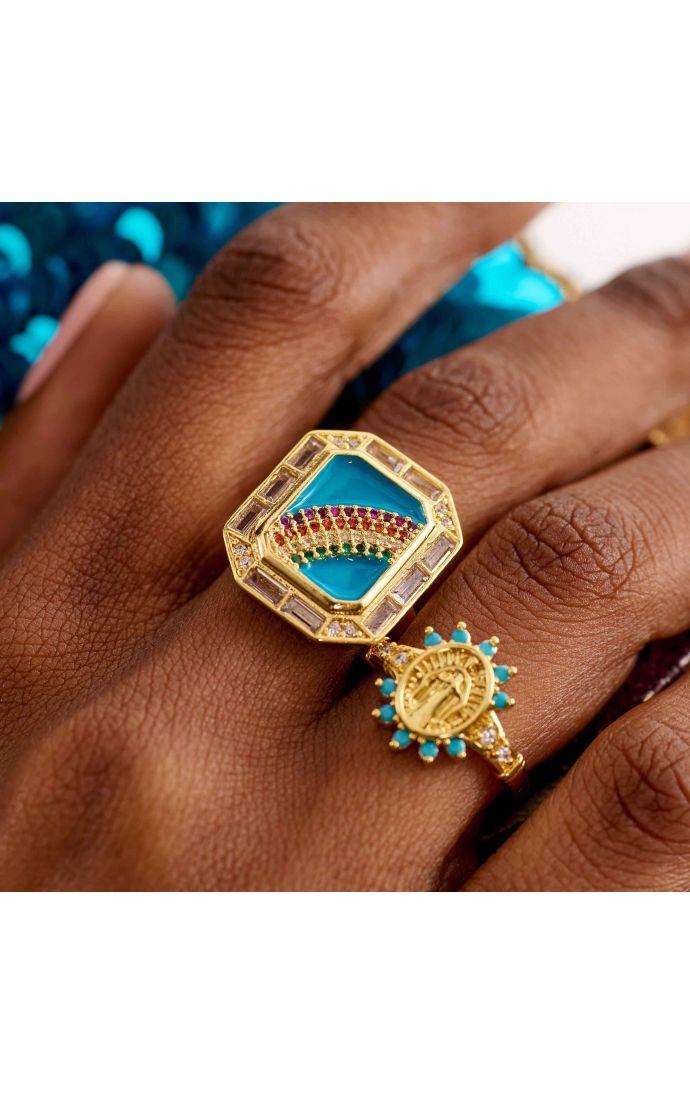 Hipanema Bague Bruna Turquoise