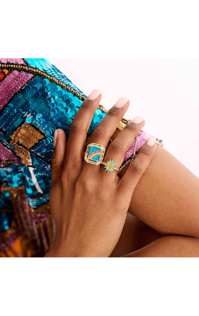 Hipanema Bague Bruna Turquoise