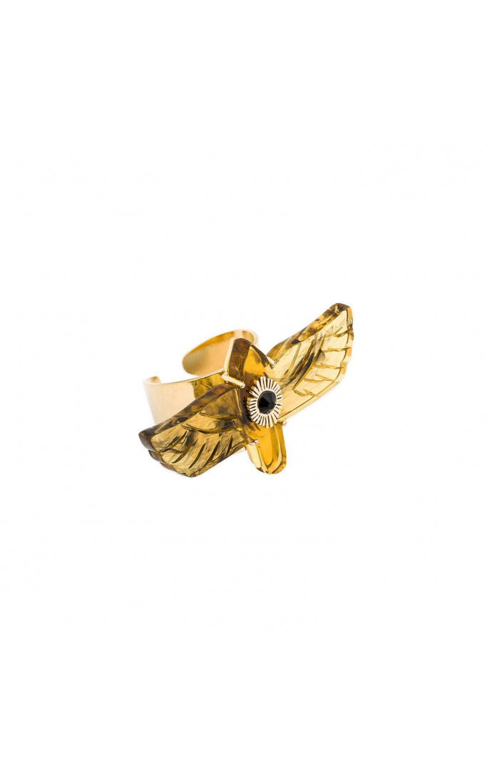 Hipanema Bague Chica Jaune Topaze