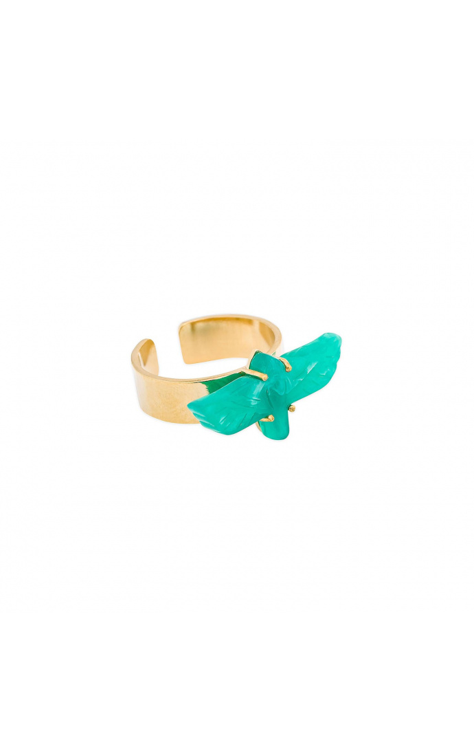 Hipanema Bague Douce Vert Emeraude