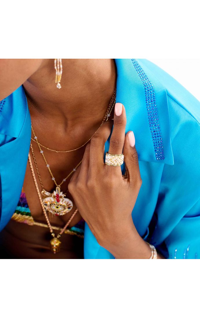 Hipanema Bague Etowa Blanc