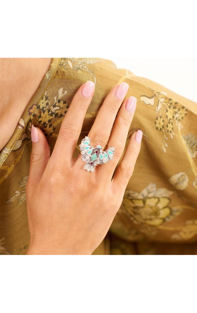 Hipanema Bague Mangrove Argenté