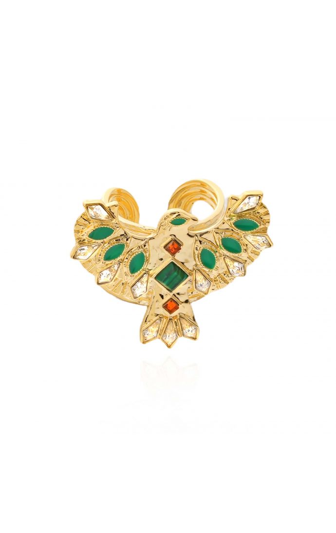 hipanema Bague Mangrove Doré