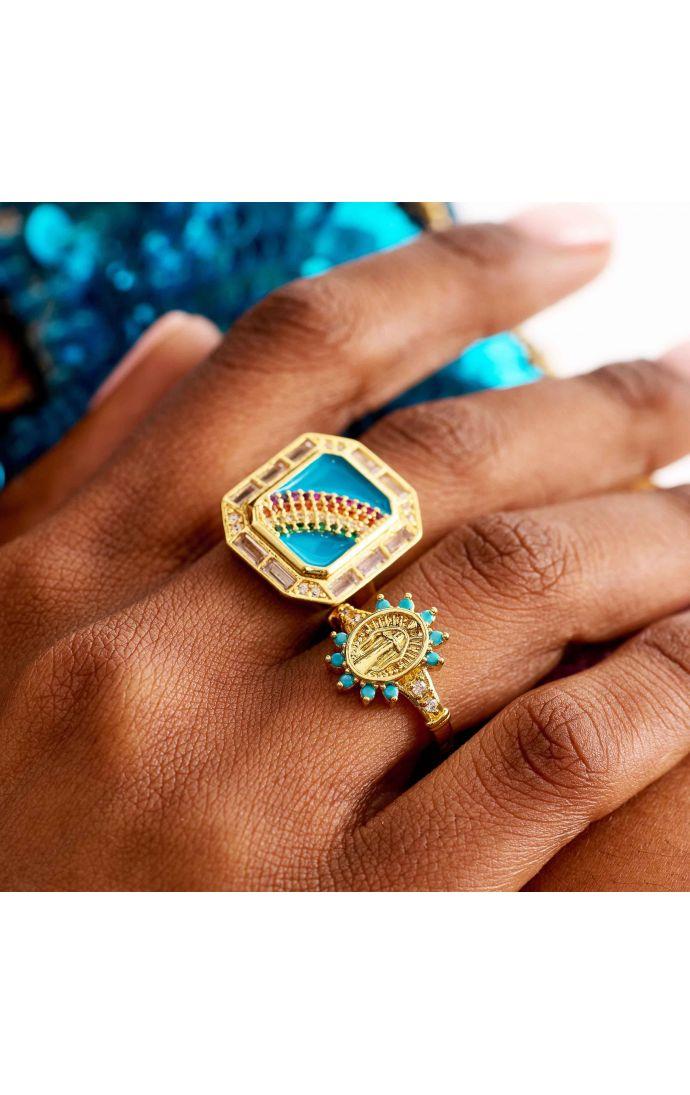 Hipanema Bague Marisa Bleu