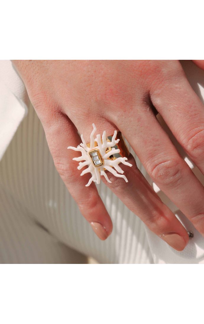 Hipanema Bague Talassa Blanc