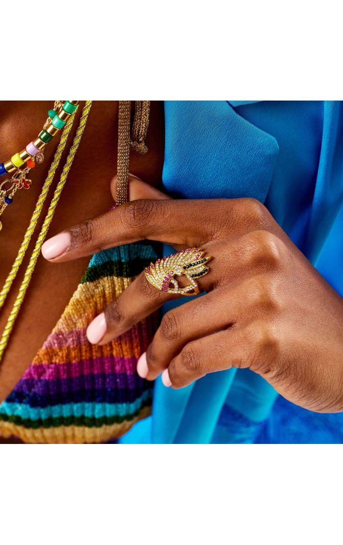 Hipanema Bague Tao Multicolore