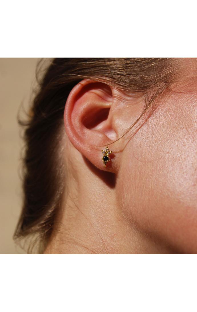 Hipanema Boucle D'oreille Ikaria Noir