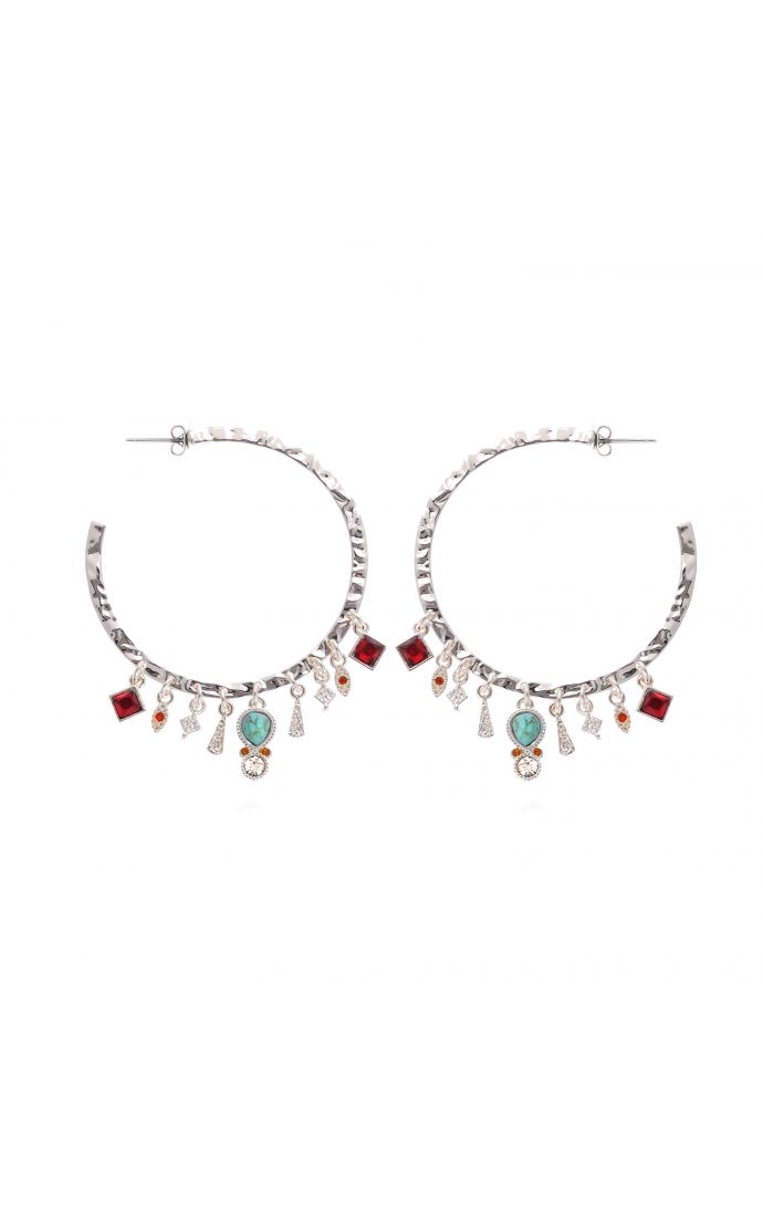 hipanema Boucles d'oreilles Abril Argenté