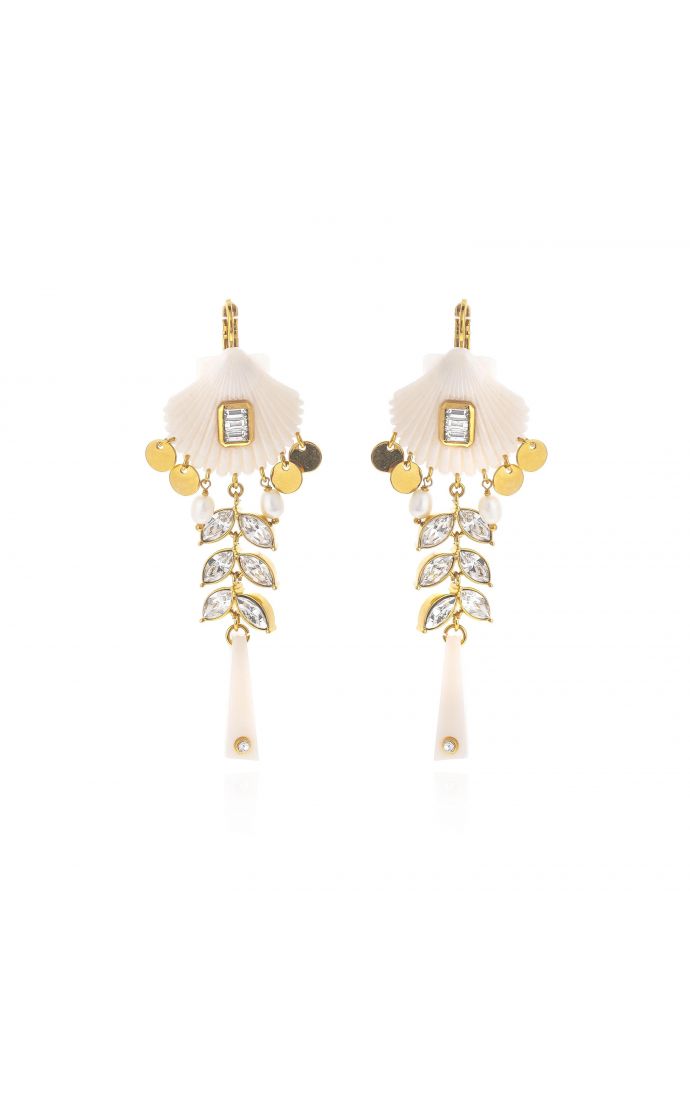 hipanema Boucles d'oreilles Coralie Blanc