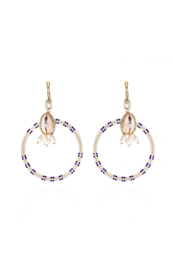 hipanema Boucles d'oreilles Recif Blanc