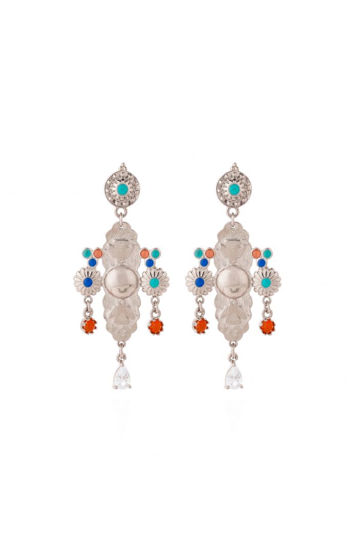 hipanema Boucles d'oreilles Santo Argenté