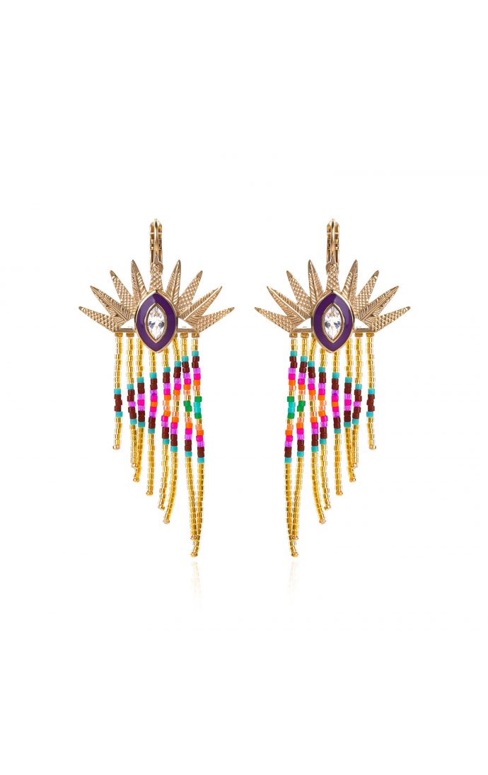 hipanema Boucles d'oreilles Vista Multicolore