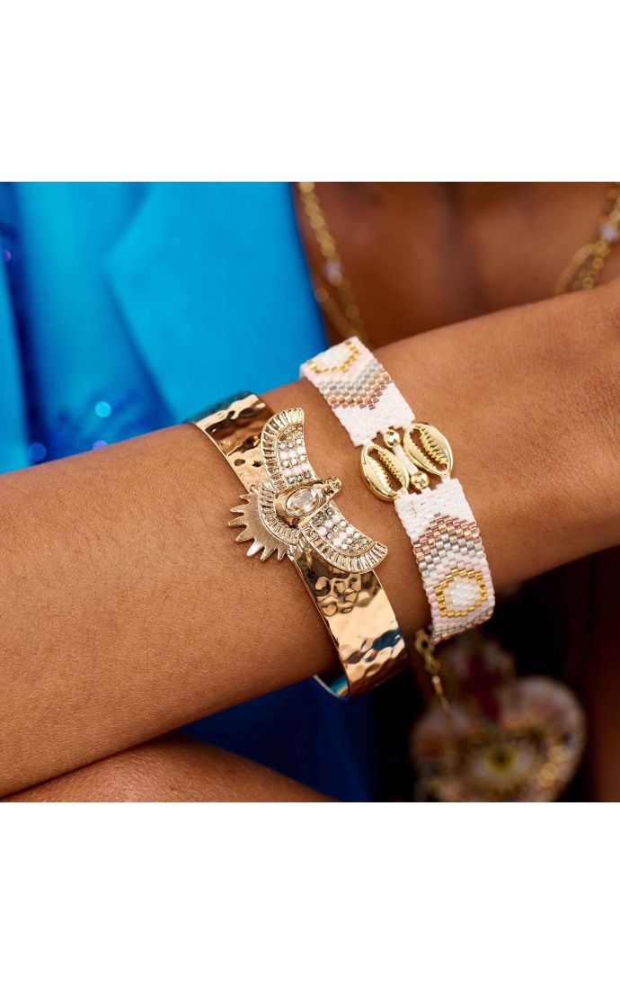 Hipanema Bracelet Cariacas Blanc