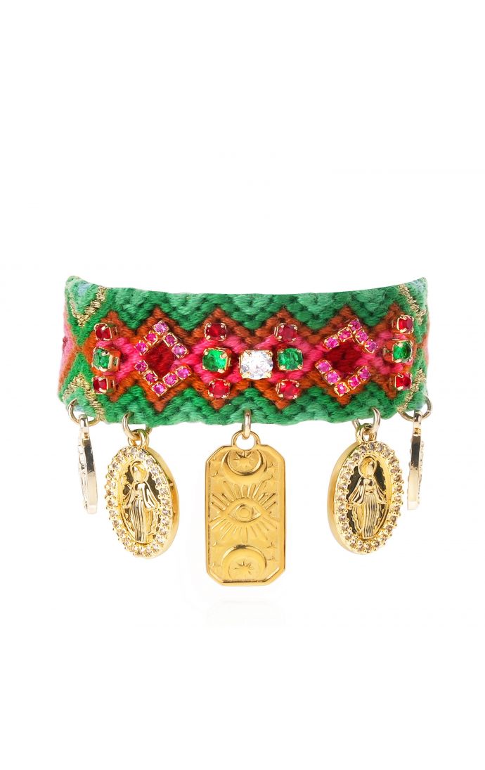 hipanema Bracelet Cruzes Vert