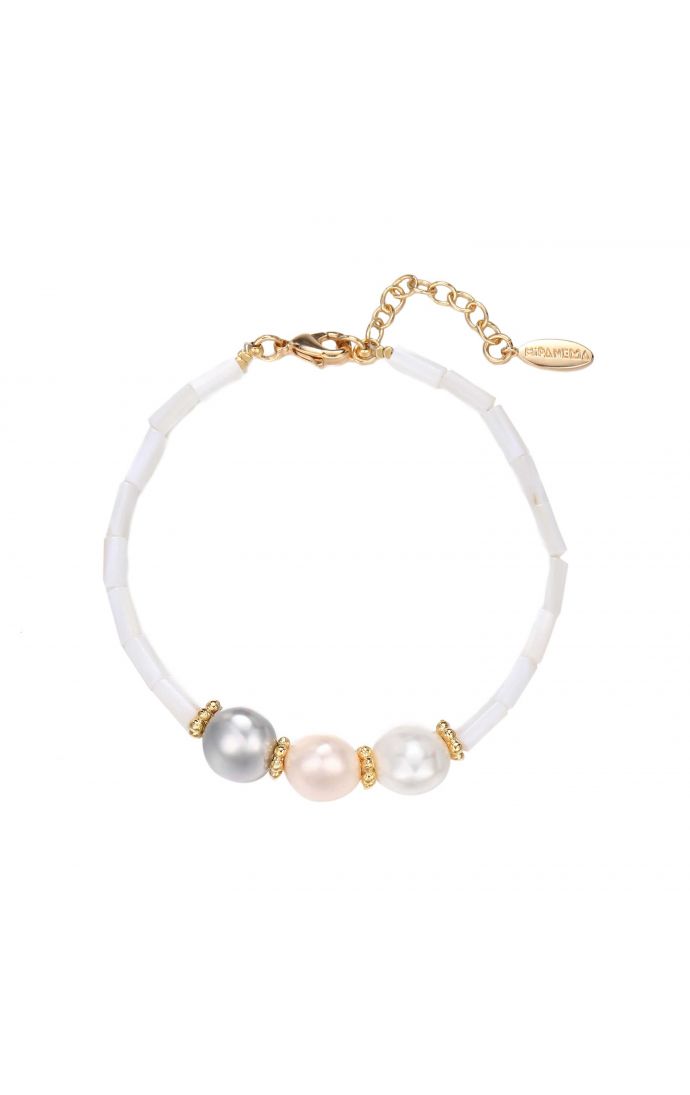 hipanema Bracelet Flores Blanc