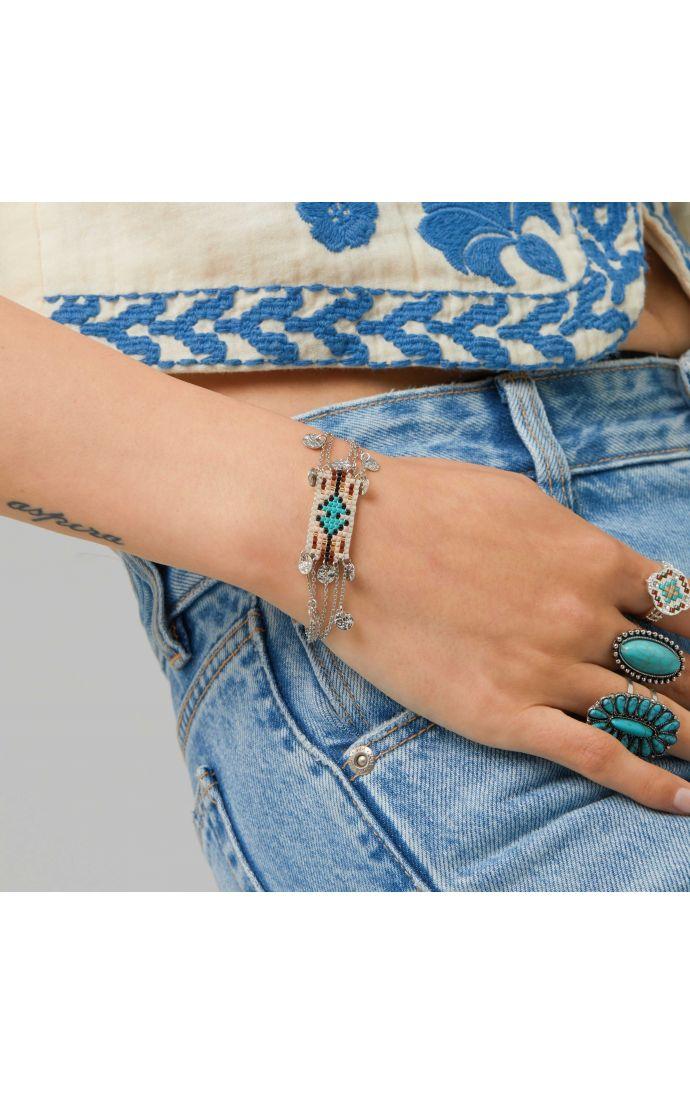 Hipanema Bracelet Hatchee Argenté