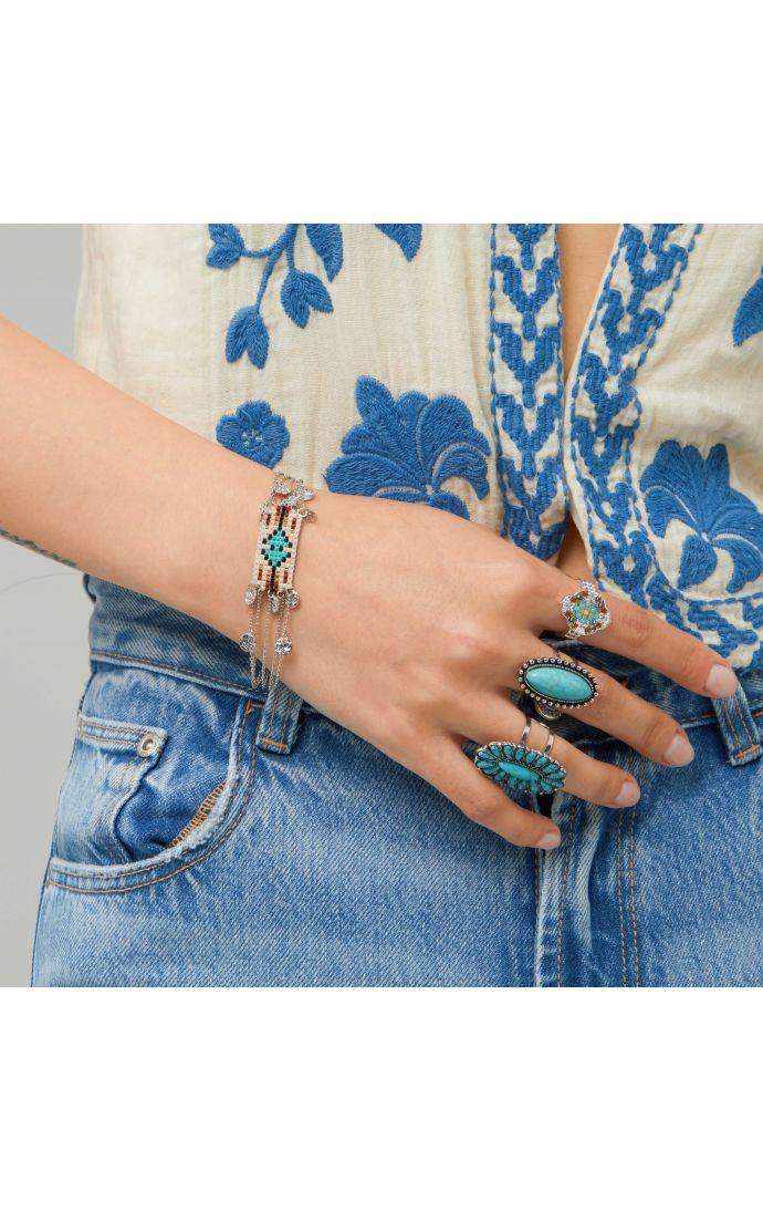 Hipanema Bracelet Hatchee Argenté