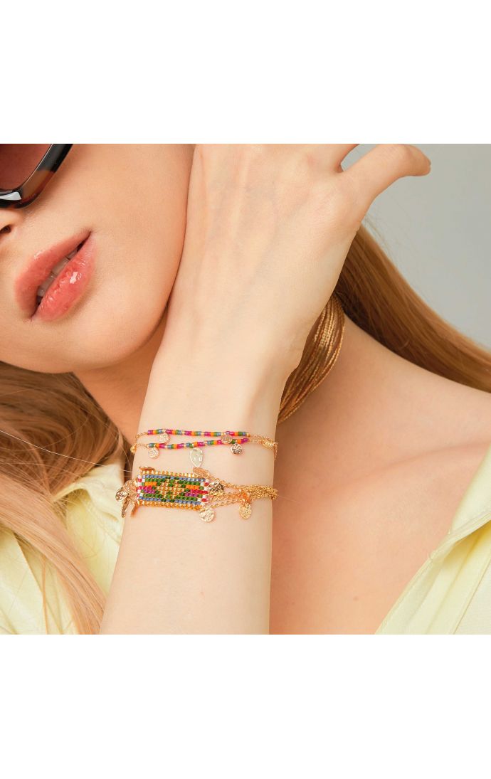 Hipanema Bracelet Hatchee Doré