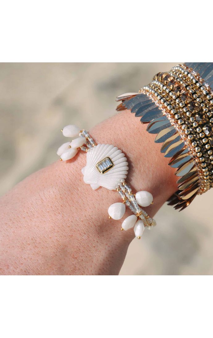 Hipanema Bracelet Shelley Blanc