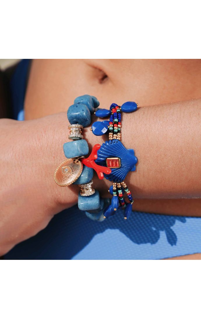 Hipanema Bracelet Shelley Bleu Indigo