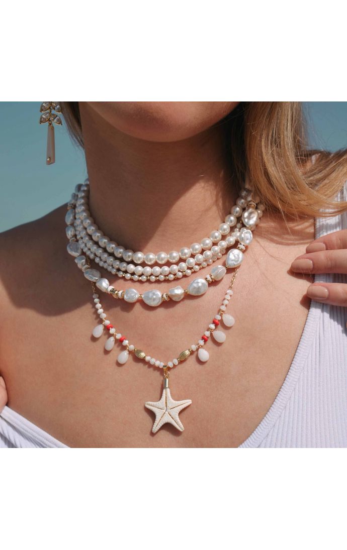 Hipanema Collier Bahama Blanc