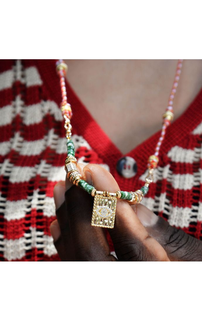 Hipanema Collier Chamane Vert