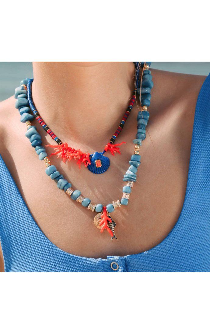 Hipanema Collier Claude Bleu