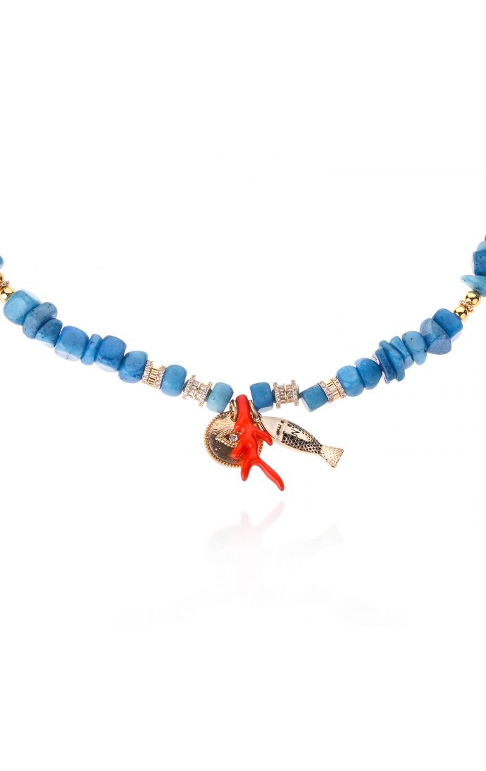 Hipanema Collier Claude Bleu