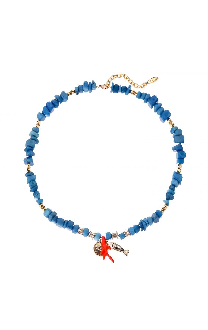 hipanema Collier Claude Bleu