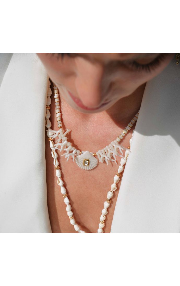 Hipanema Collier Dorie Blanc