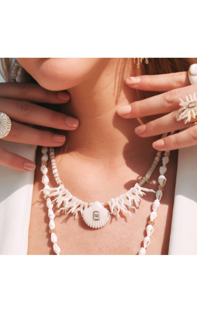 Hipanema Collier Dorie Blanc