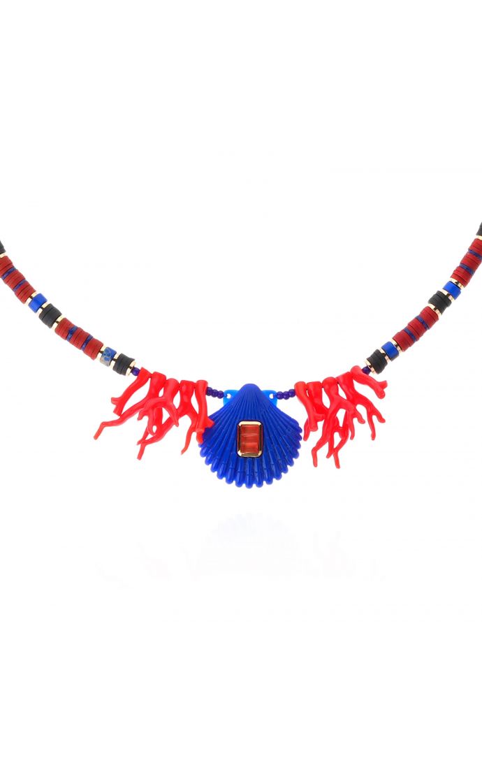 Hipanema Collier Dorie Bleu Indigo