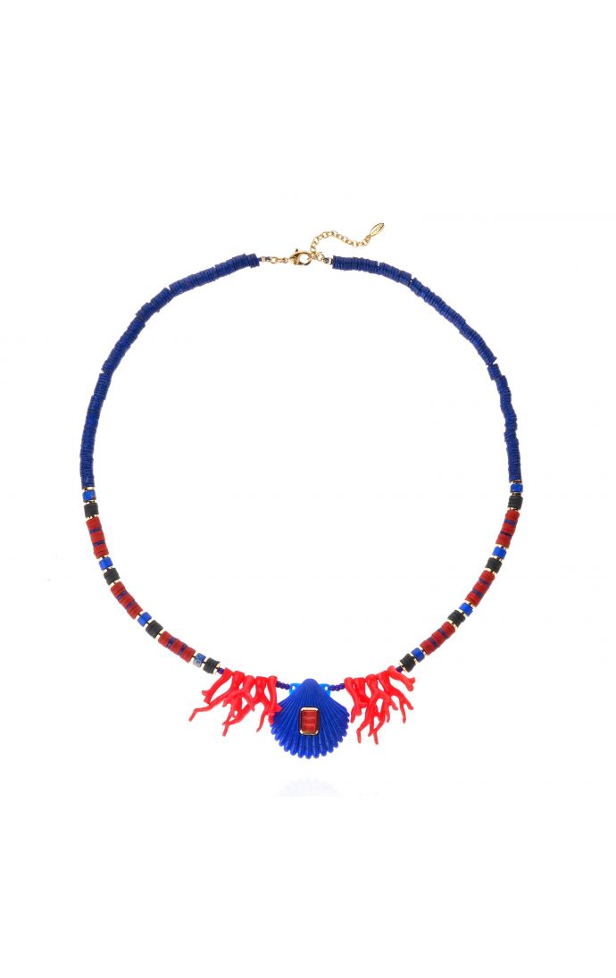 hipanema Collier Dorie Bleu indigo