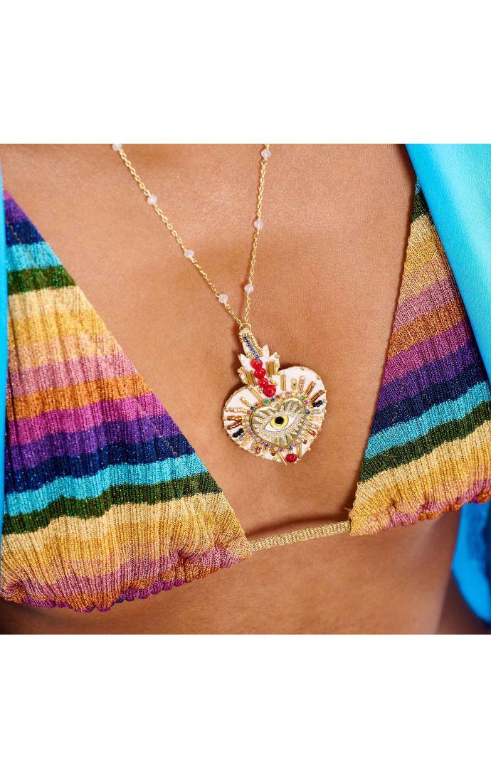 Hipanema Collier Fortuna Blanc