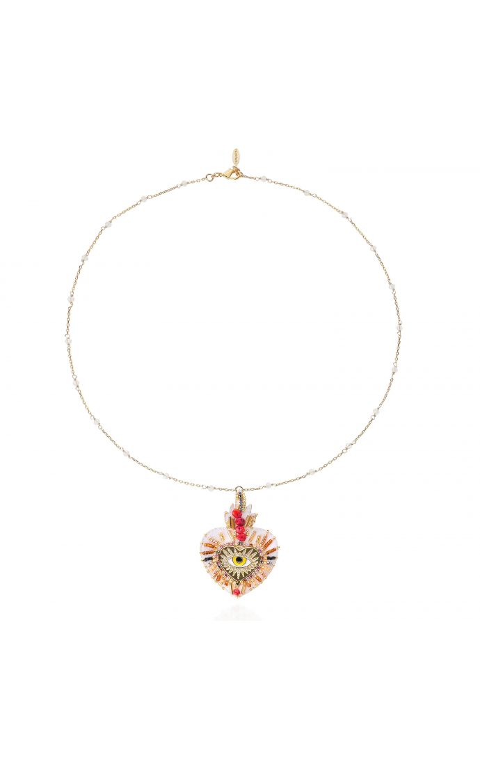 hipanema Collier Fortuna Blanc