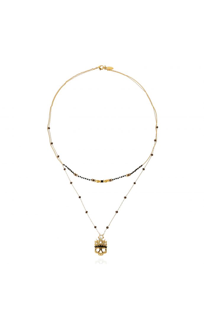 hipanema Collier Heartbeat Noir