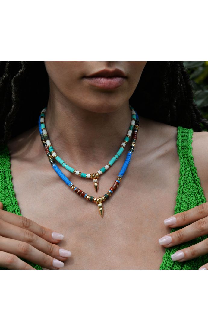 Hipanema Collier Jaipur Aqua