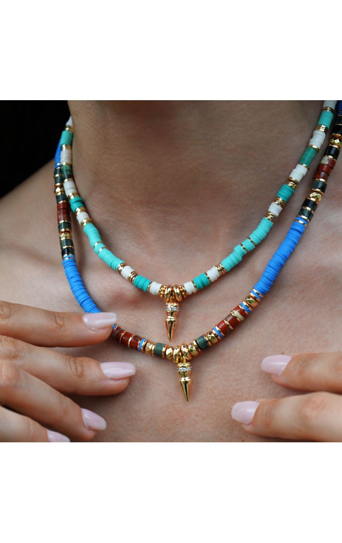 Hipanema Collier Jaipur Aqua