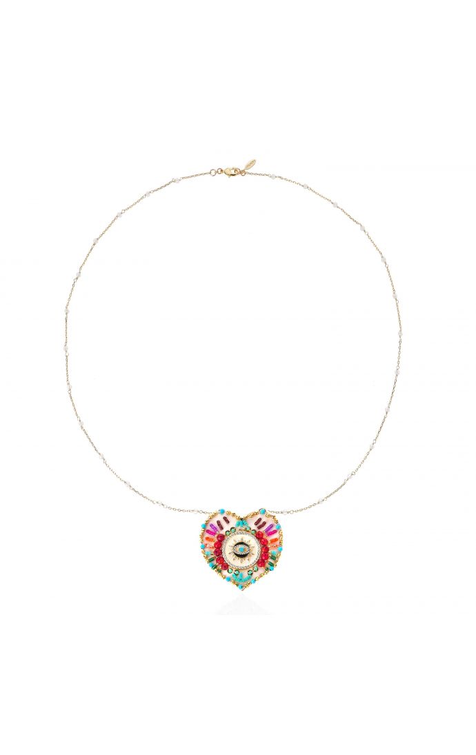 hipanema Collier Janeira Blanc